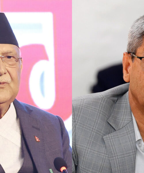 ऐतिहासिक घटना: पूर्वप्रधानमन्त्री केपी शर्मा ओली र गृहमन्त्री रमेश लेखक ज्यानमुद्दामा पक्राउ